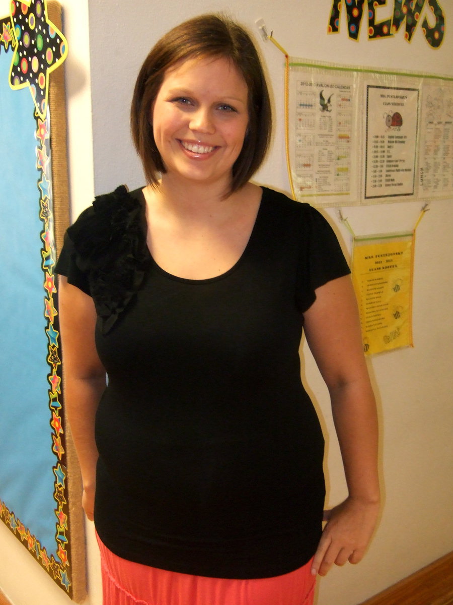 Image: Amanda Pustefovsky (3rd grade teacher) wants her students to learn and have fun doing it and wants to have them “shine to their fullest.”