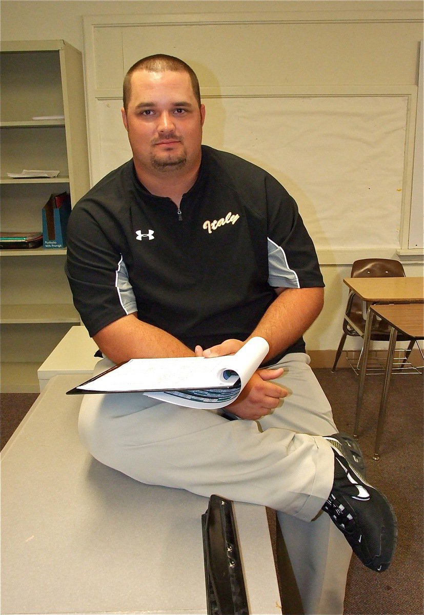 Image: Teacher/Coach Brandon Duncan is ready to meet the parents and students.
