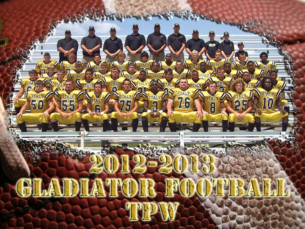 Image: Check out the Italy Gladiator Varsity, JV and Junior High teams and their coaches, the Lady Gladiator Cheerleaders and Mascot, and the Gladiator Regiment Marching Band and Color Guard this season  from your very own reserved bleacher seat for just $25.00.