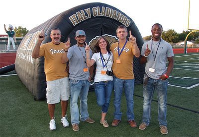 Image: The Italy Tunnel Crew: Mark Jacinto, Michael Martinez, Darla Wood, Gary Wood and Jasenio Anderson.