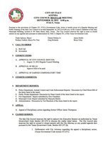 Image: Agenda – page 1