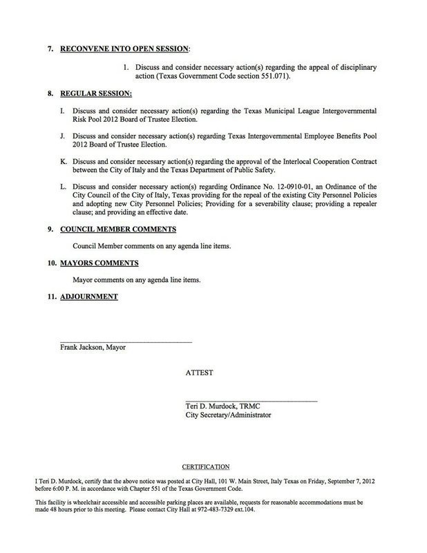 Image: Agenda – page 2