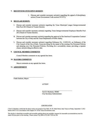 Image: Agenda – page 2