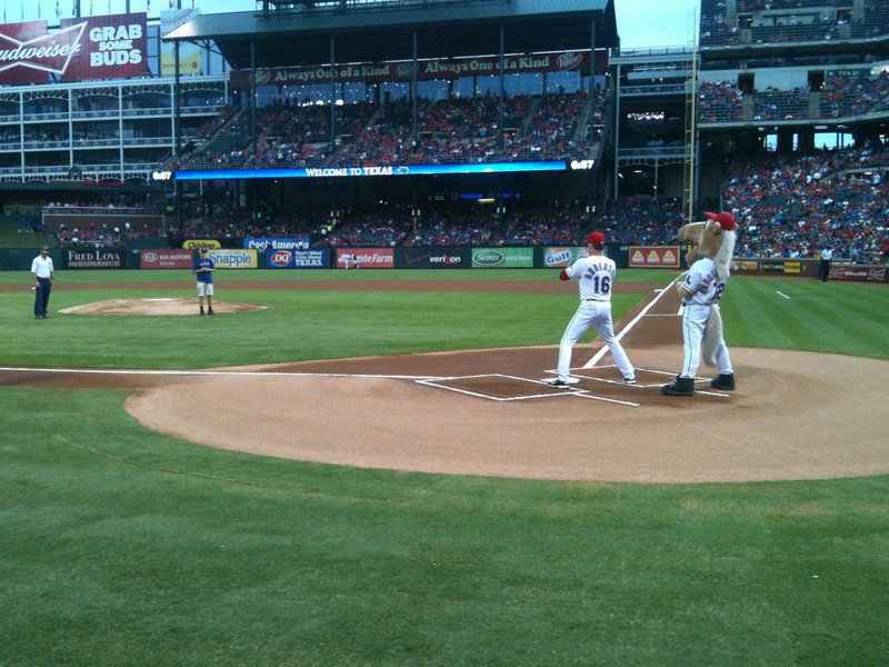 Image: Sam and Clay at the mound