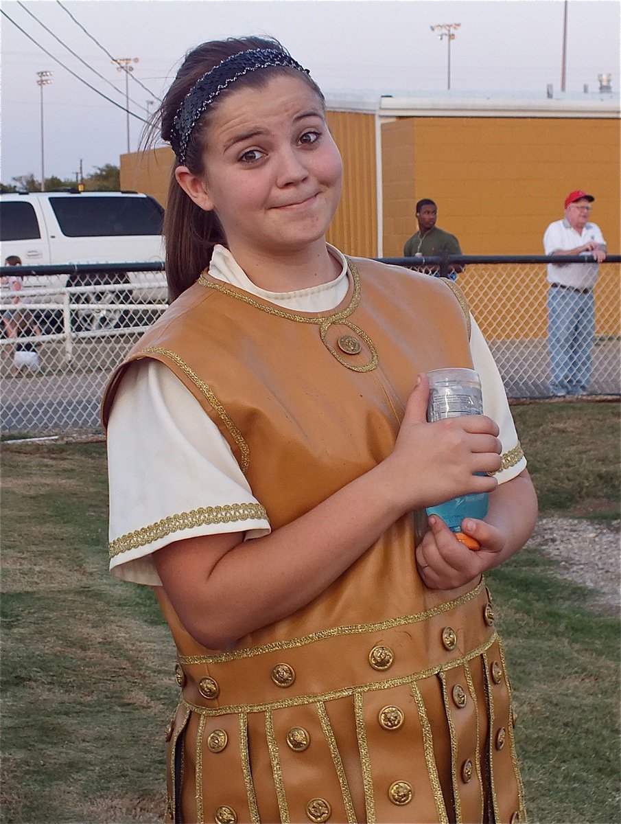 Image: Gladiator mascot Reagan Adams. Didn’t you recognize her?