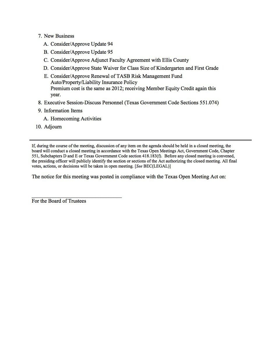 Image: Agenda – page 2