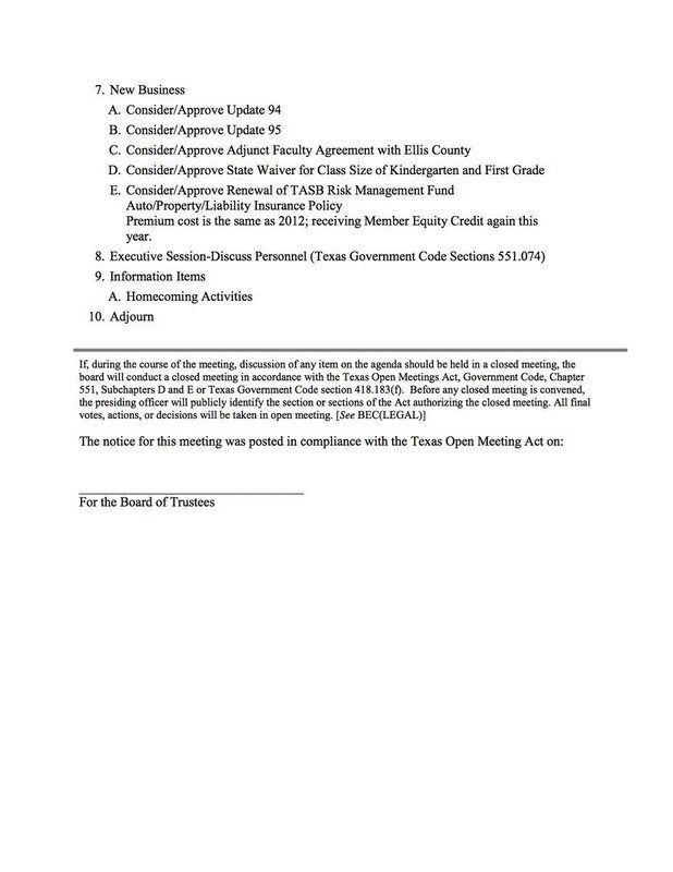 Image: Agenda – page 2