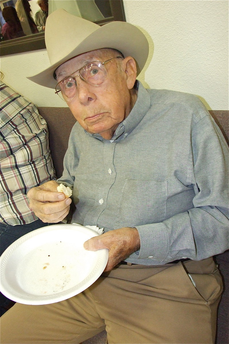 Image: Horace Bratcher, self-proclaimed sidewalk diagnostician, is analyzing you right now while he enjoys listening to country music during the Italy Opry.