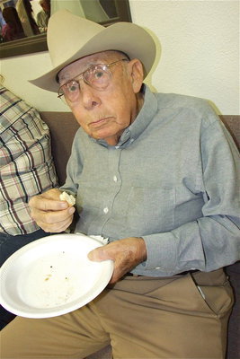 Image: Horace Bratcher, self-proclaimed sidewalk diagnostician, is analyzing you right now while he enjoys listening to country music during the Italy Opry.