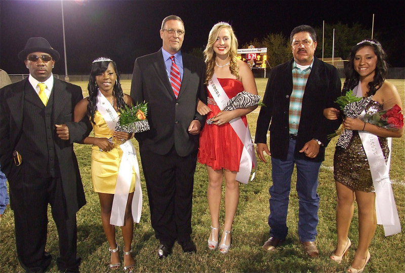 Image: The 2012 Homecoming princesses are Kendra Copeland, Madison Washington and Julissa Hernandez.
