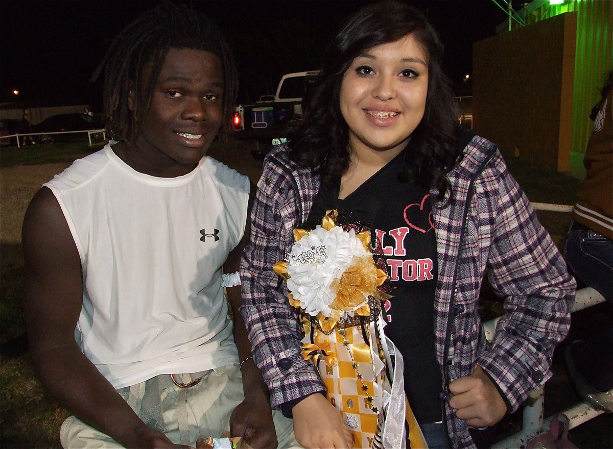 Image: Ryheem Walker and Monserrat Figueroa relax after Italy’s homecoming win over Cross Roads.