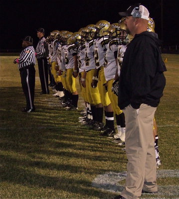 Image: Gladiator head coach Hank Hollywood and the Gladiators stand ready for the challenge  against Cayuga with the winner taking control of the district heading into the final two games.