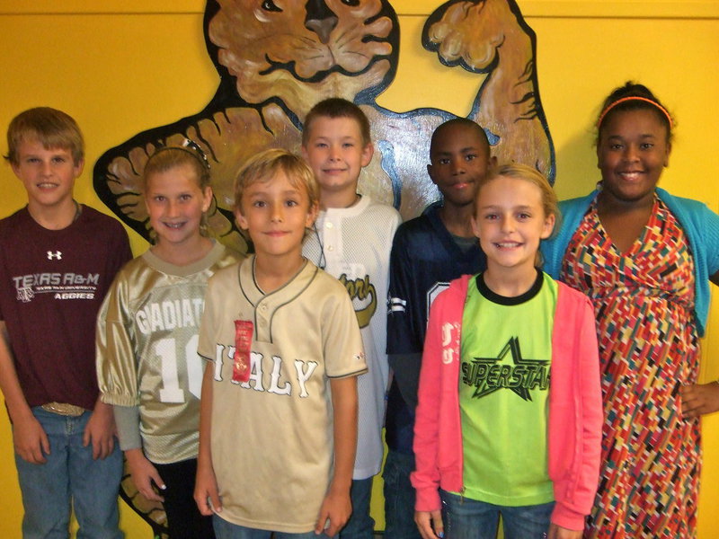 Image: The newly elected Student Council officers: Reese Janek, Karson Holley, Tanner Chambers, Jaylon Lusk, LaJada Jackson, Chase Hyles and Brook Gage.