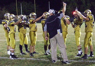 Image: Head coach Hank Hollywood prompts his return team to go for the prize.