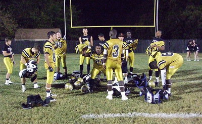Image: Senior members of the Italy Gladiators prepare for their senior walk which has been a long running tradition at Italy High School.