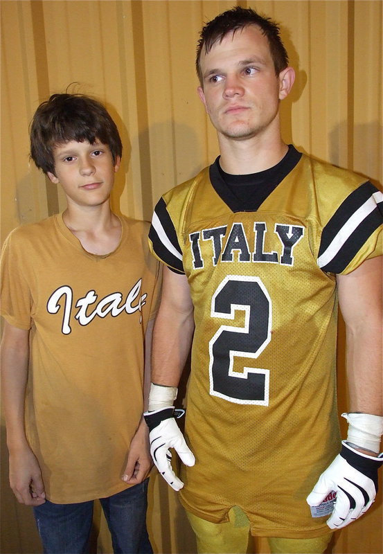 Image: “The Ham-Bones!” Ty Hamilton(17) and his big bro Chase Hamilton(2) after the game.