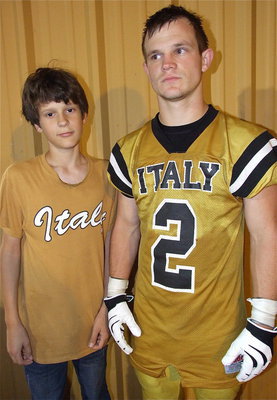 Image: “The Ham-Bones!” Ty Hamilton(17) and his big bro Chase Hamilton(2) after the game.