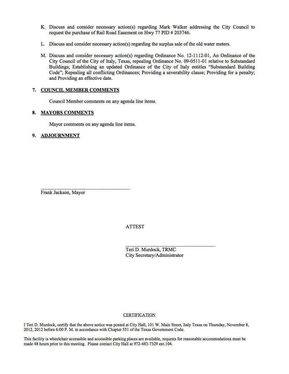 Image: Agenda – page 2