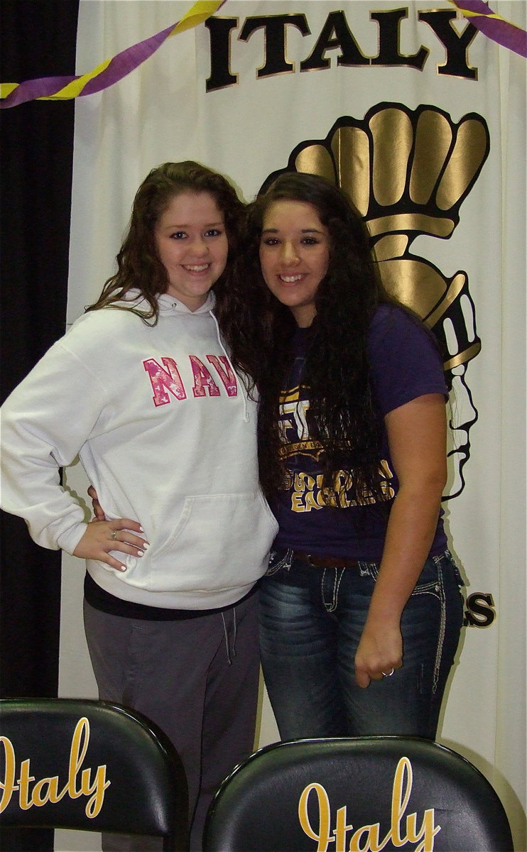 Image: Lady Gladiator teammate Paige Westbrook is proud of her catcher, Alyssa Richards, for committing to Tennessee Tech University to play softball.