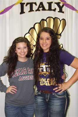 Image: Lady Gladiator teammates and fellow seniors Morgan Cockerham and Alyssa Richards celebrate Richards’ choosing Tennessee Tech University to play softball.