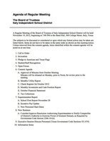 Image: Agenda – page 1