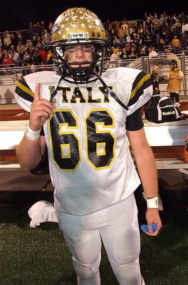 Image: Kyle Fortenberry(66) feels a Gladiator victory is eminent.