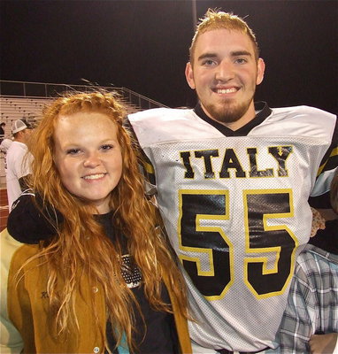 Image: Katie Byers is proud of her Gladiator, Zackery Boykin(55).