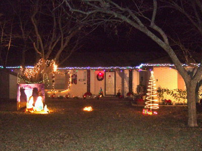 Image: All lit up in the Spirit of Christmas.