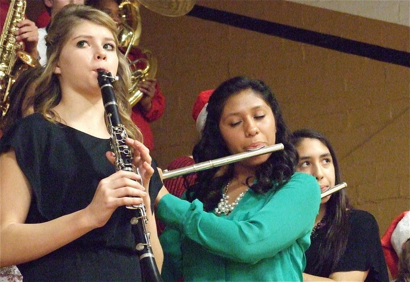 Image: GRB members Haylee Turner, Julissa Hernandez  and Lizzie Garcia play it with pride!