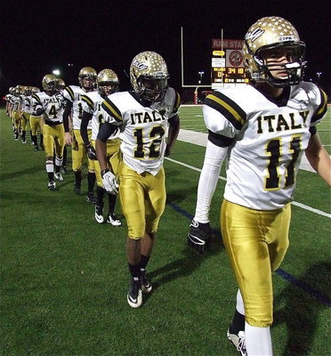 Image: Reid Jacinto(11), Eric Carson(12), Kelvin Joffre(80), Cody Boyd(15) and Trevon Robertson(4) get their game faces on.
