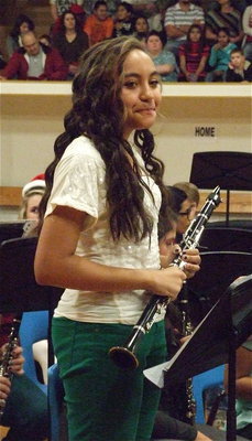 Image: Vanessa Cantu is recognized for competing in the Junior High All-Region contest.