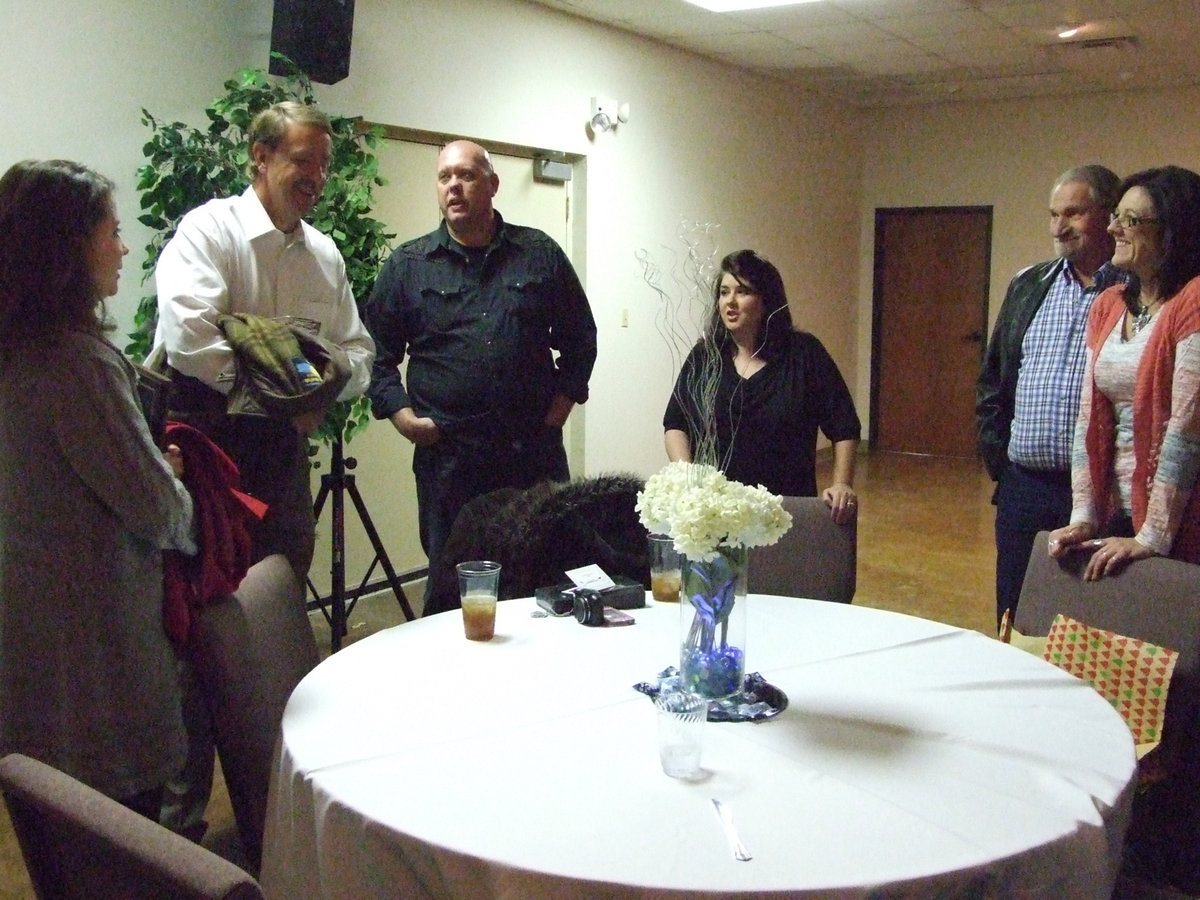 Image: Friends and family gathered to celebrate the accomplishments of the Italy Police Department.