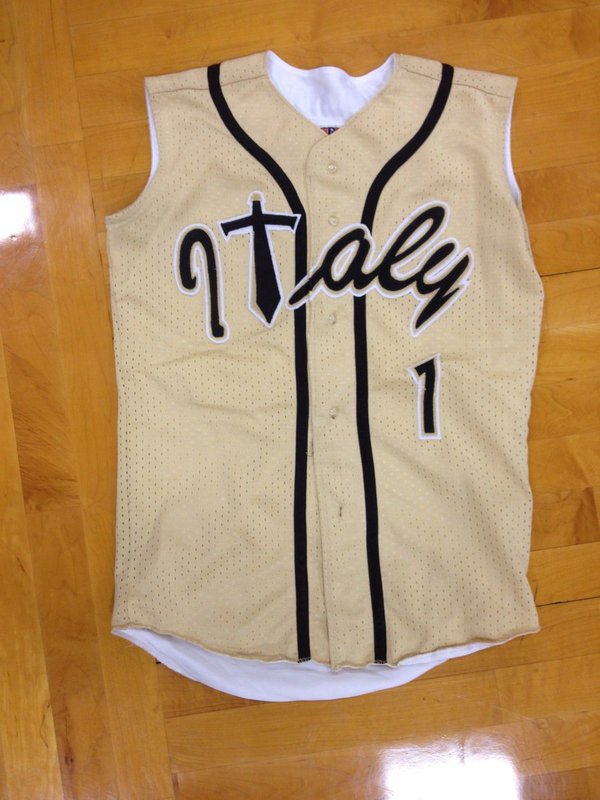 Image: An authentic Lady Gladiator softball jersey, “Wow!”