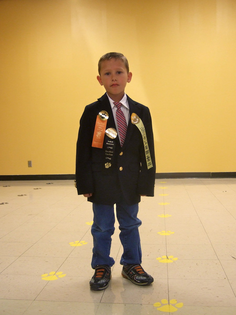 Image: This young man received perfect attendance, excellent conduct and star student awards.