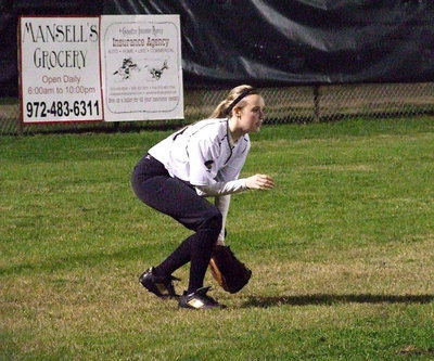 Image: Kelsey Nelson is ready in left field for Italy.