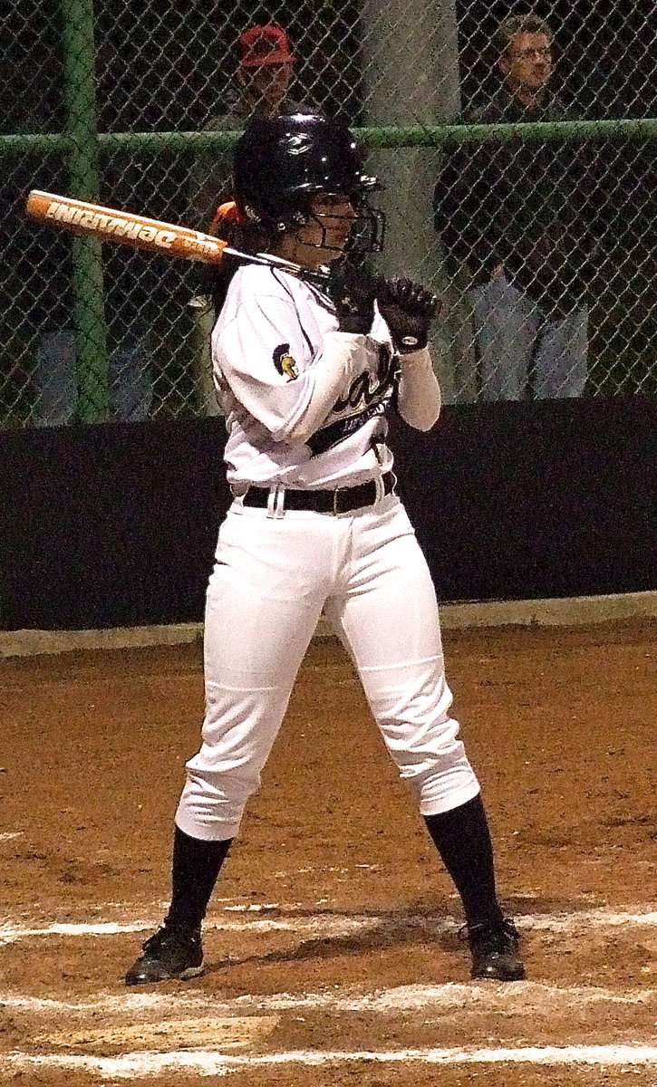 Image: Senior Morgan “Battle Snake” Cockerham is a battler at the plate as Italy’s ladies showed plenty of fight against Scurry.