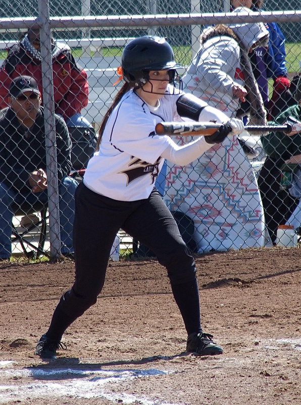 Image: Morgan “Battle Snake” Cockerham is relentless in the batter’s box and recorded a right field single against Scurry.