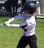 Image: Pint-size Tara Wallis has recorded two inside-the-park homeruns this season.