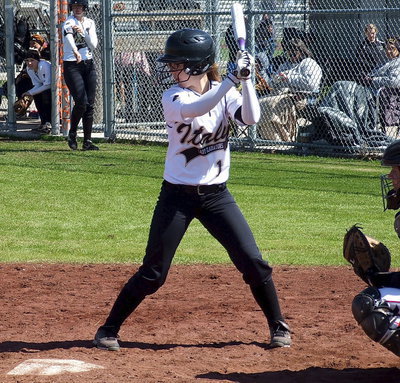 Image: Bailey Eubank is settled in and awaiting the pitch.