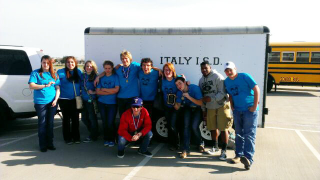 Image: Cast and crew of the Italy High School production of _All In Disguise