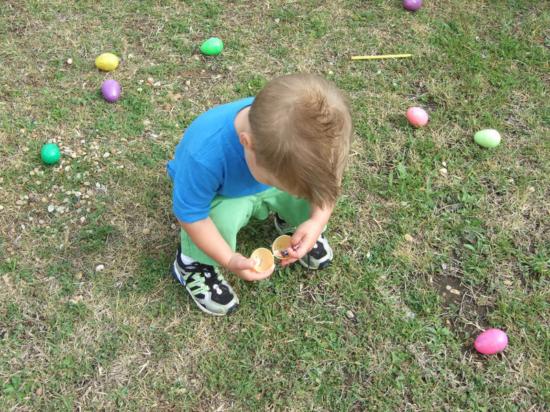 Image: Ok, Trip, found out there are surprises inside the eggs.