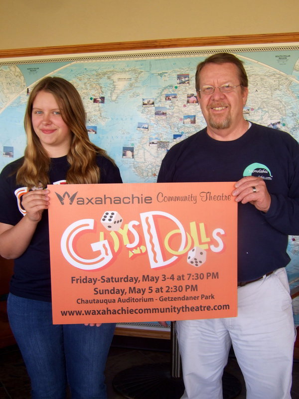 Image: Tia Russell and Gary Clark will perform in the musical Guys & Dolls.