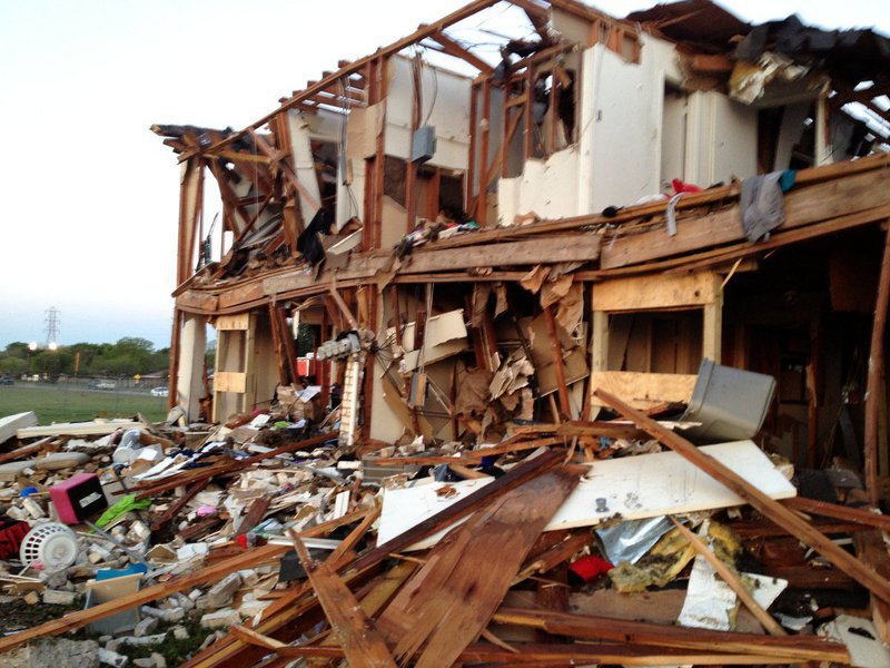Image: The apartment complex located near the fertilizer plant.