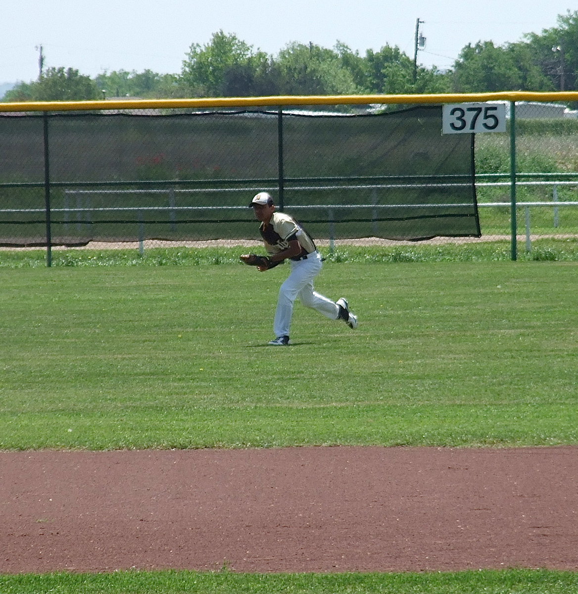 Image: Italy’s Jorge Galvan makes the catch in right field against visiting Clifton.