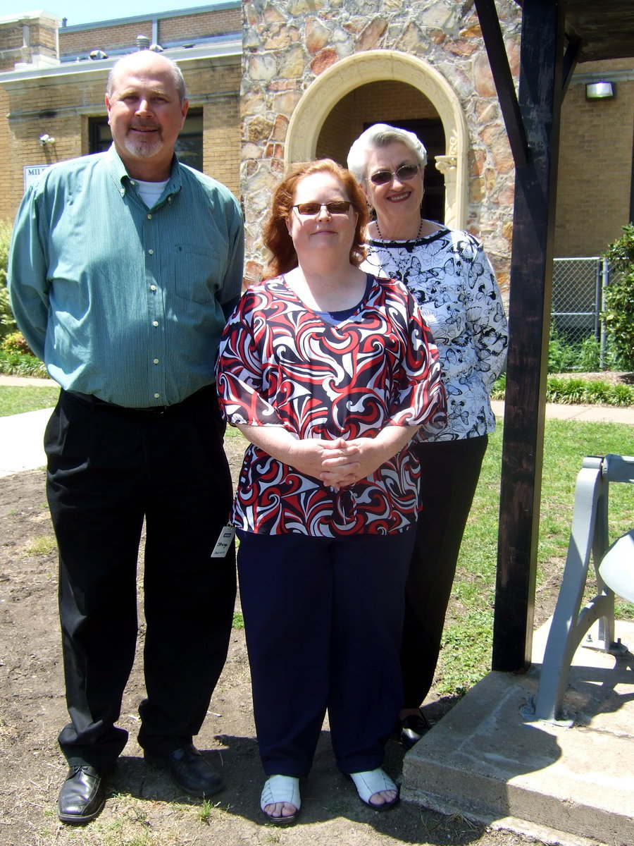 Image: Superintendent Don Clingenpeel, asistant principal Khristy Strange and principal Marilee Byrne are very proud of the progress their students are making academically.