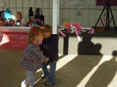Image: Warren and Alex Creighton showing off their dance skills.