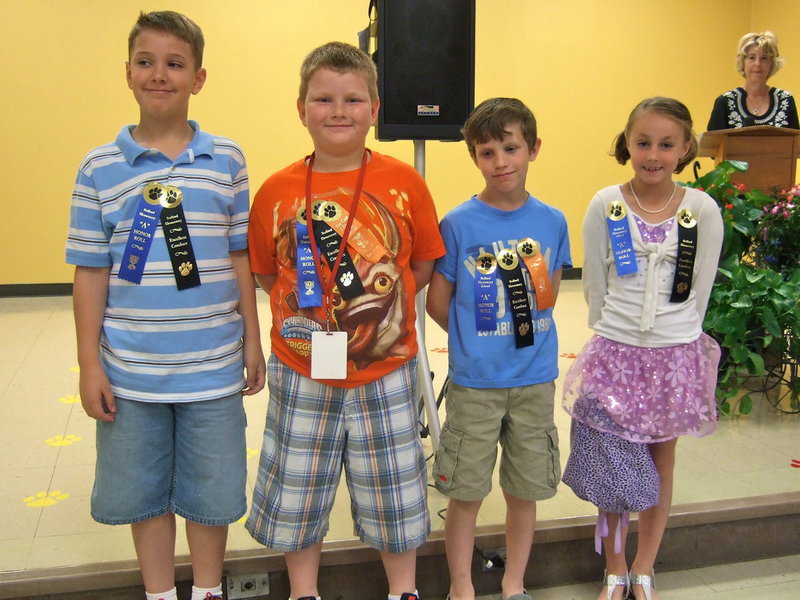 Image: Miss Shepard’s happy A Honor Roll students.