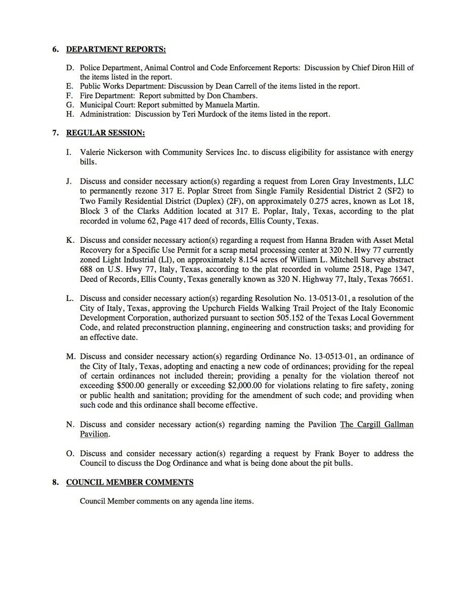 Image: Agenda – page 2