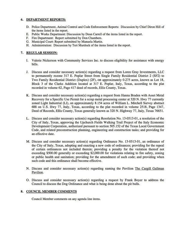Image: Agenda – page 2