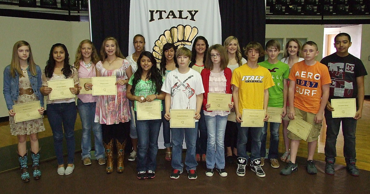 Image: 7th grade Computer Science students that achieved All A’s are Kirsten Viator, Jennifer Ramirez, Brycelen Richards, Maegan Connor, Emily Cunningham, Noeli Garcia, Marlen Hernandez, Stockard Smithwick, Jenna Holden, Rori Russell, Annie Perry, Benjamin Latimer, Garrett Janek, Kirby Nelson, Hunter Morgan and Cristopher Munoz. Not pictured is Caroline Pittman.